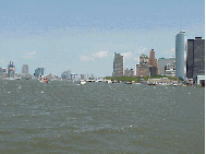 Sailing towards Battery Park