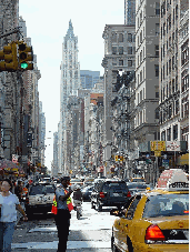 Broadway and the Woolworth Building