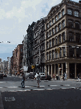 Cast-iron buildings in Soho