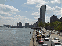 United Nations and the FDR Drive along the East River