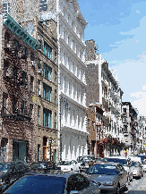 Cast iron buildings in Soho