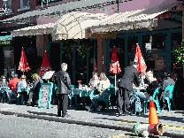 A restaurant in Little Italy