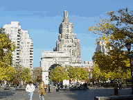 Famous arches of Washington Square Park