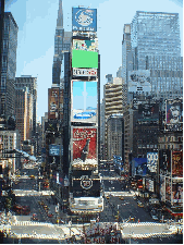 Times Square and Broadway