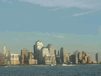 Skyline of NYC as seen from New Jersey