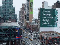 A rooftop on 42nd Street