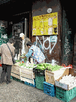 A grocer on Mott Street in Chinatown