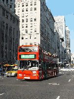 Double-decker tour bus