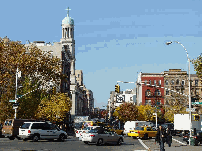 Father Demo Square on Avenue of the Americas in Greenwich Village