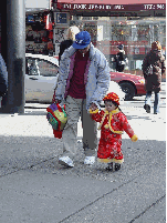 Adorable little girl on Canal Street