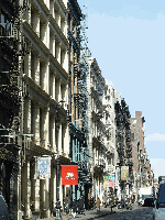 Cast iron buildings of Soho