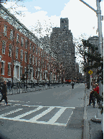 Greek Revival town houses of the 1830's across the street from Washington Square Park