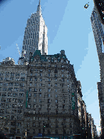 Empire State Building and forefront you see the Holiday Inn Broadway at 32nd Street