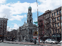 Father Demo Square as seen from Sixth Avenue in Greenwich Village