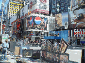 Artwork for sale on Broadway in Times Square