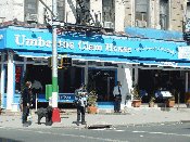 Umberto's Clam House on the corner of Mulberry Street