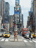 Naked Cowboy on Broadway in Times Square