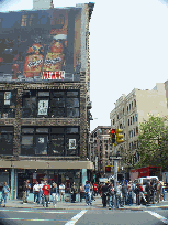 Lafayette and Bleecker Street as a new Spiderman movie is being filmed