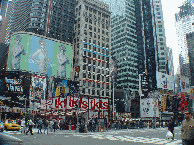 TDF ticket stand on Broadway in Times Square