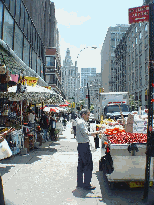 Vendors literally line the sidewalks in Chinatown