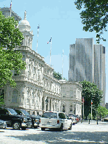 City Hall in downtown NYC