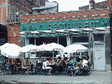 R and L Restaurant where New Yorkers enjoy sidewalk dining