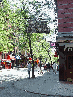 Minetta Tavern and MacDougal Street in Greenwich Village