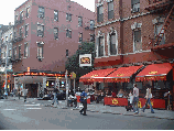 Bleecker Street, the Red Lion Pub and The Back Fence, two of the famous nightclubs on Bleecker St.