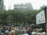 The views of the skyline are great in Bryant Park