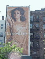 Bebe billboard on Houston Street