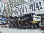 Winter Garden Theatre where the Broadway Musical play Mamma Mia! is now showing