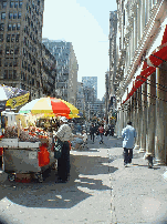Street vendors are one of the main features of this area