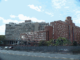 Hunter College and the VA Medical Center along the FDR Drive