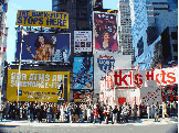 TDF ticket stand on Broadway