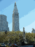 Metropolitan Life Tower just beyond Madison Square Park