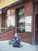 A beggar in Chinatown