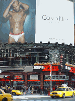 Calvin Klein billboard on 42nd Street in Times Square