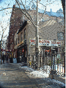 Washington Square Diner and the Golden Swan Garden on the corner