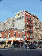 Joe's Pizza in Greenwich Village on the corner of Bleecker and Carmine Street