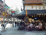 Figaro Caf on the corner of MacDougal and  Bleecker Street in Greenwich Village