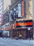 Ambassador Theatre where the hit show Chicago is playing