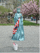 Statue of Liberty Mime in Battery Park