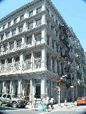 Cast-iron apartment buildings in Soho