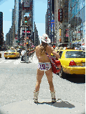 Naked Cowboy on Broadway in Times Square