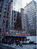 Radio City Music Hall where the Rockettes are kicking up a big Christmas Show