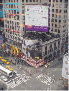 Yahoo's billboard in Times Square on Broadway