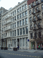 Here you see a sample of the pretty cast-iron Buildings of Soho