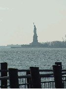 Top right picture you see the Statue of Liberty as seen from Battery Park