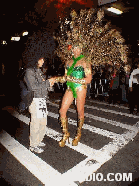 Peacock Man Halloween Parade New York City October 31st 2003