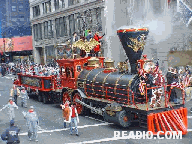 Cast from Happy Family Steam Engine Train Macy's Parade Pictures